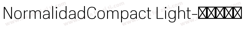 NormalidadCompact Light字体转换